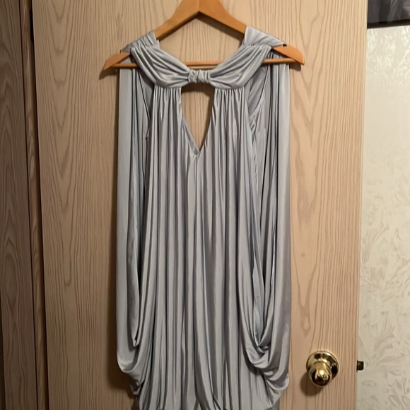 Friend of mine grace drape dress. Silver blue wear me back to front - Picture 2 of 7